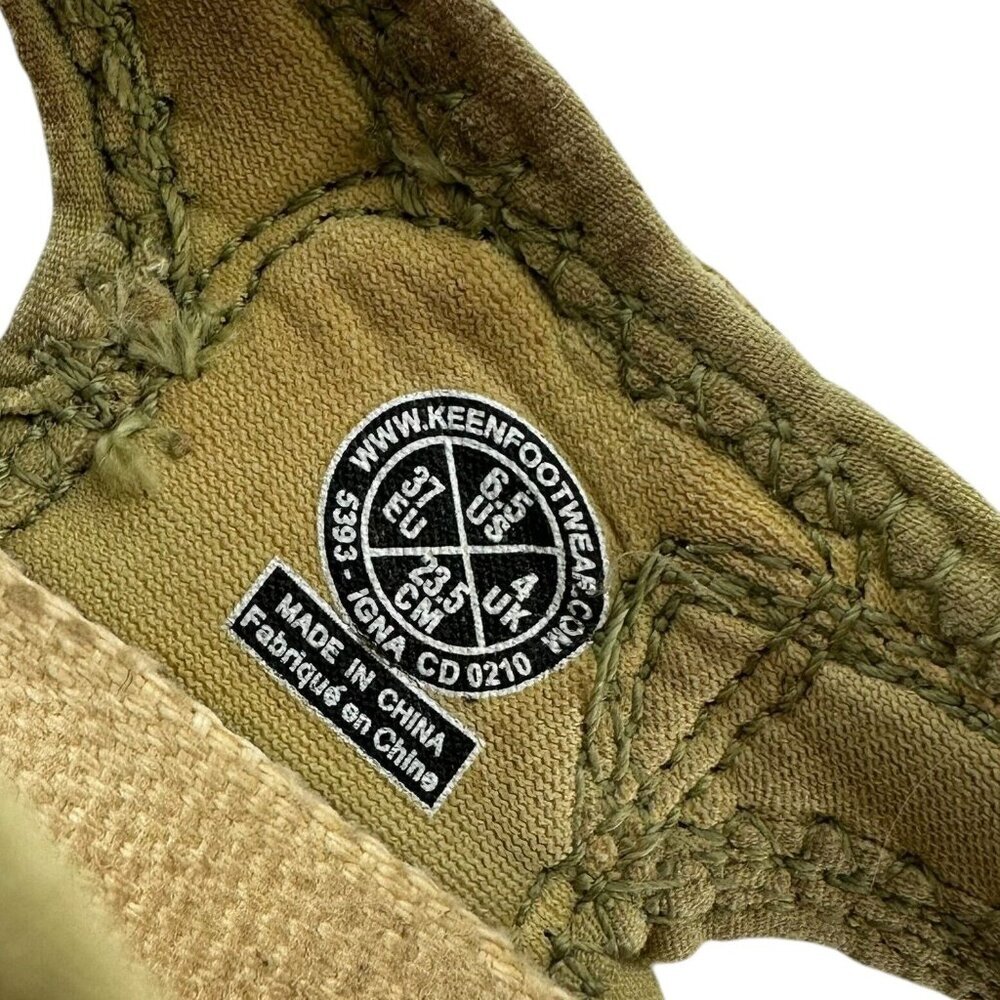 Keen Green Coronado Vulcanized Canvas Fisherman Sandal Hiking Shoes Size 6.5 - Picture 7 of 8